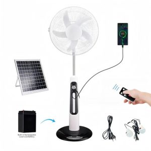Solar standing fan