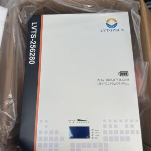 7.6kwh LVTOPSUN lithium ion battery 24v